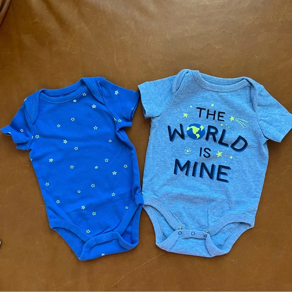 GAP Baby Stars & Planet Earth Onesie Bundle, 3-6mo